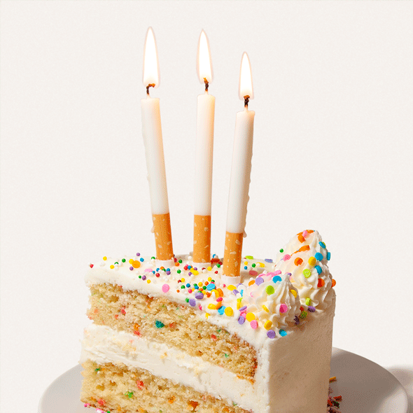 birthday candles that look like cigarettes